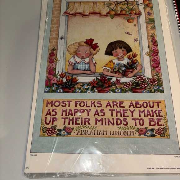 Mary Engelbreit Words of Wisdom Art Book w/4 Whimsical Art Framable Posters - Picture 6 of 8